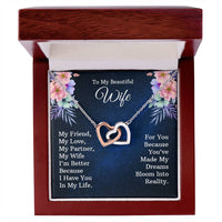 Load image into Gallery viewer, To My Wife - Interlocking Hearts Necklace
